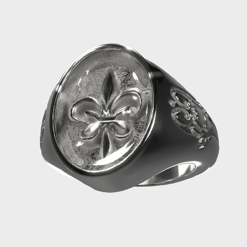 Men's fleur 2025 de lis ring