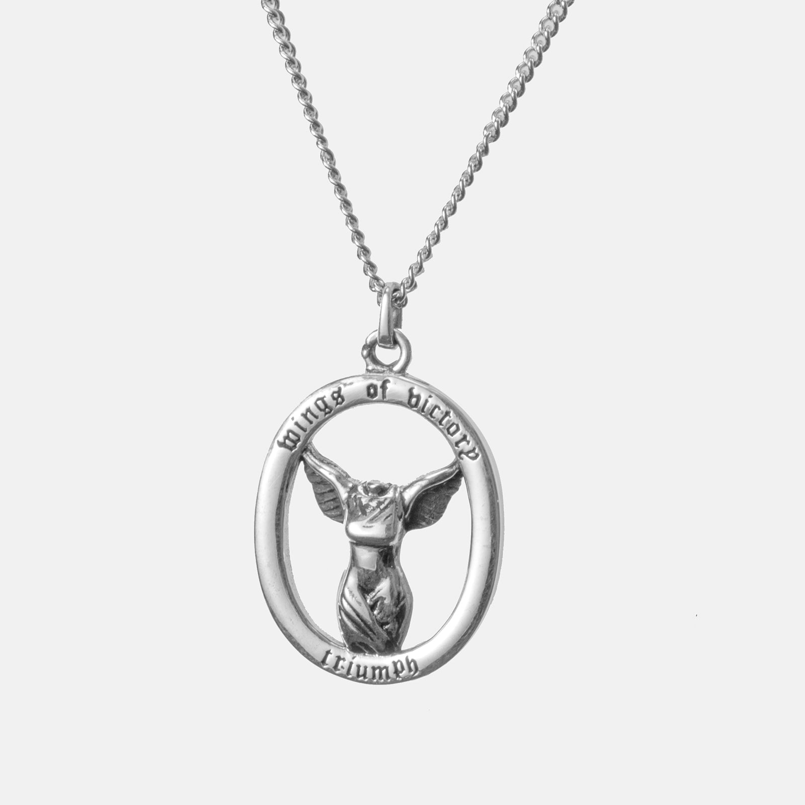 925 Sterling Silver Nike Necklace