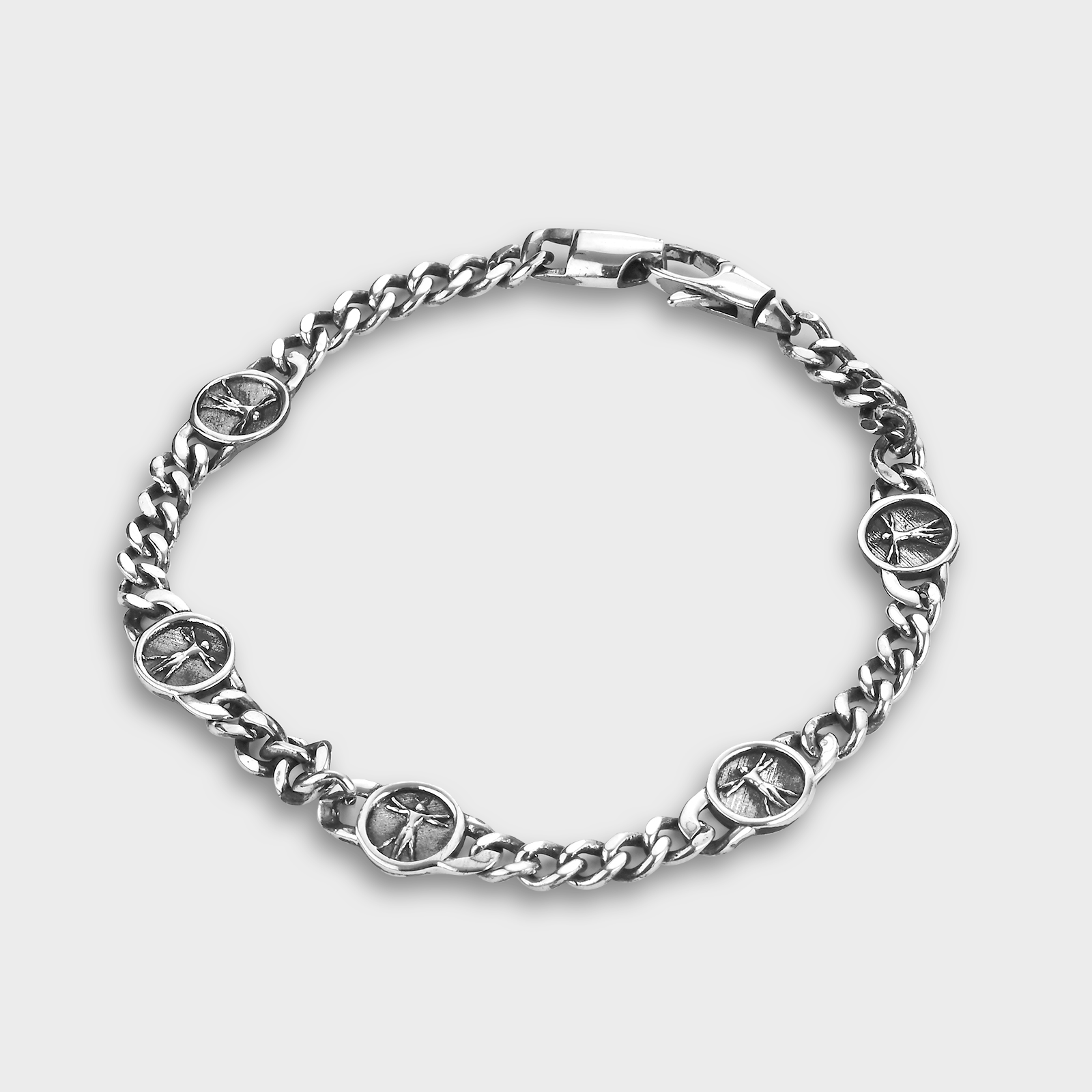 Silver bracelet sales for men png