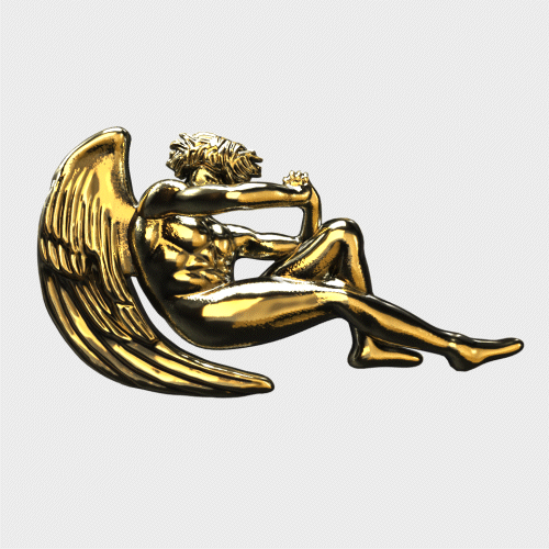 Angel 2025 gold necklace