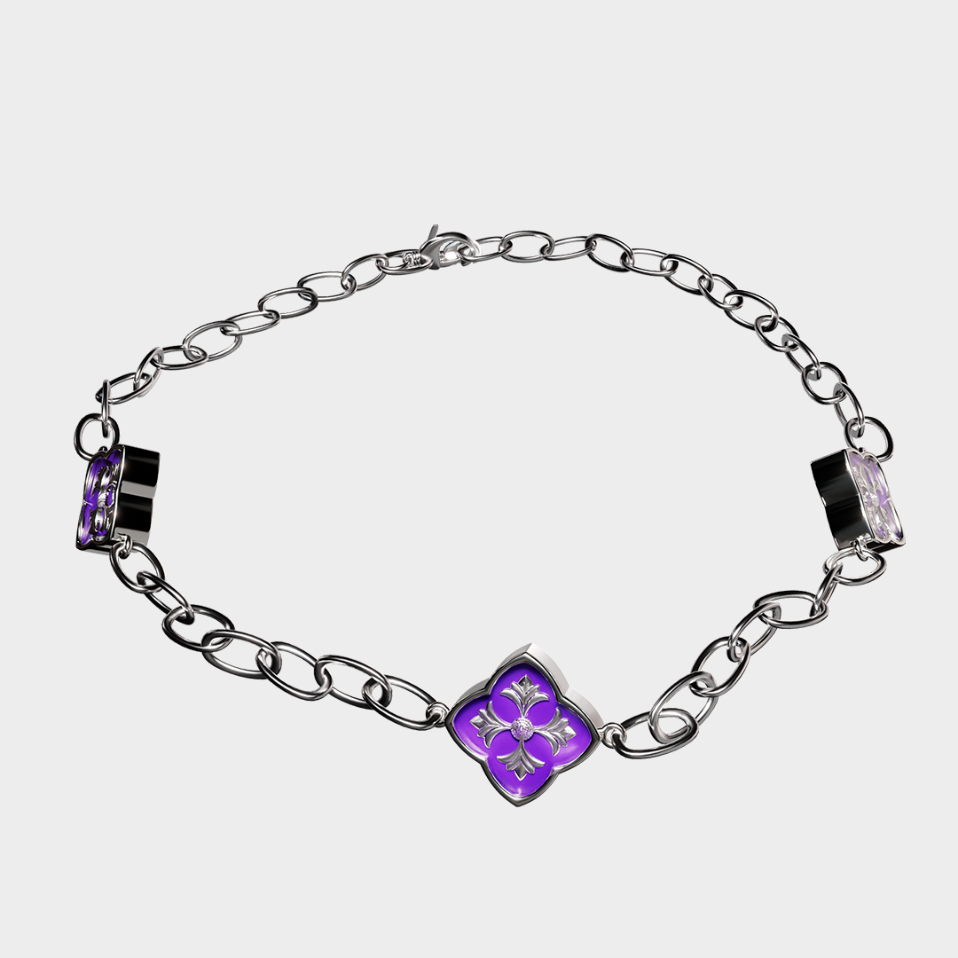 Pietà - Purple Necklace