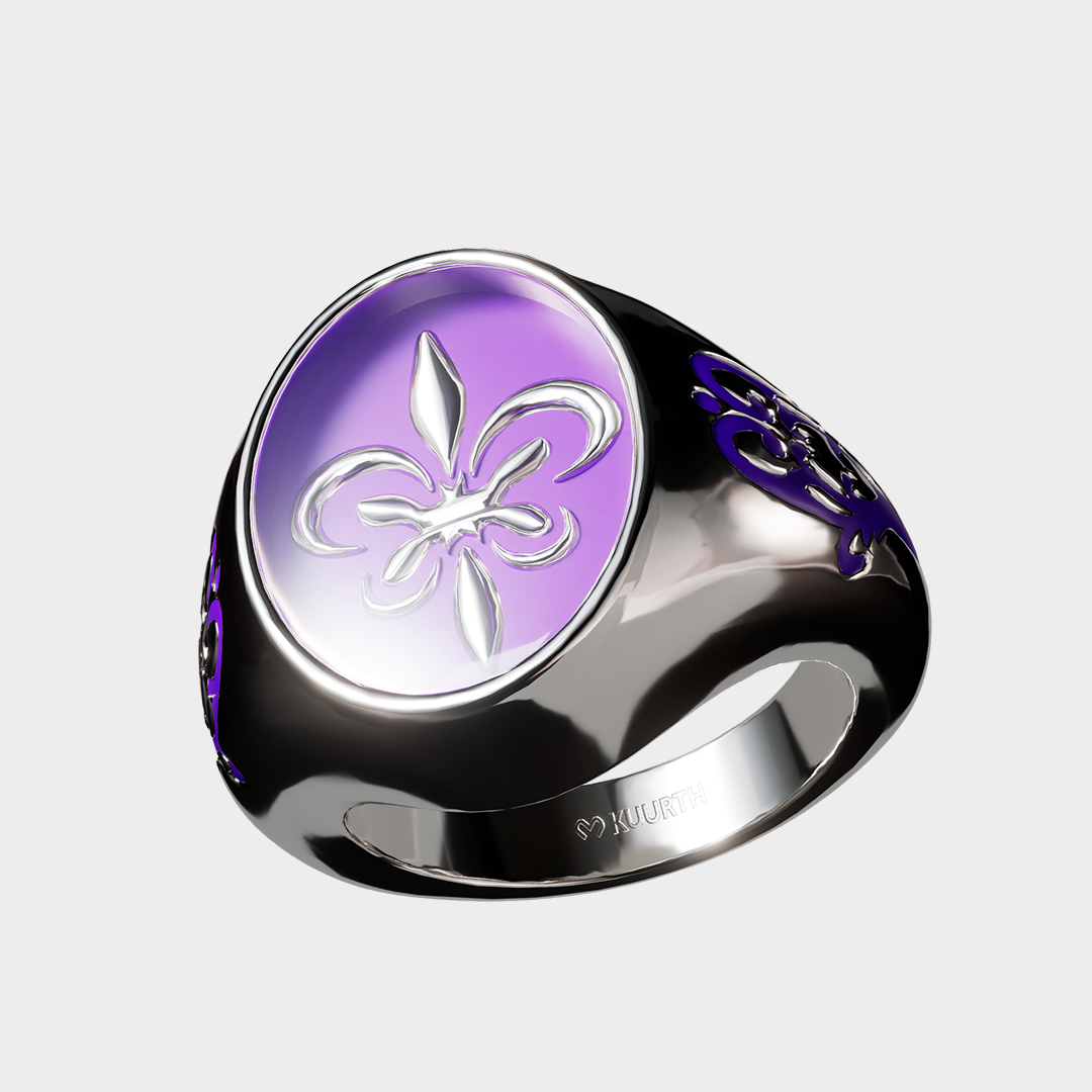 Fleur de Lis - Purple Ring