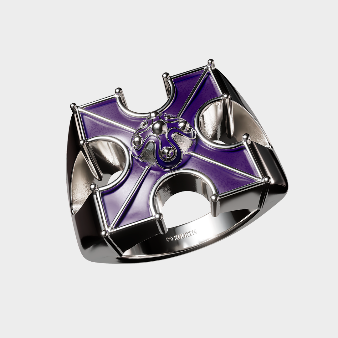 Crucifix - Purple Ring
