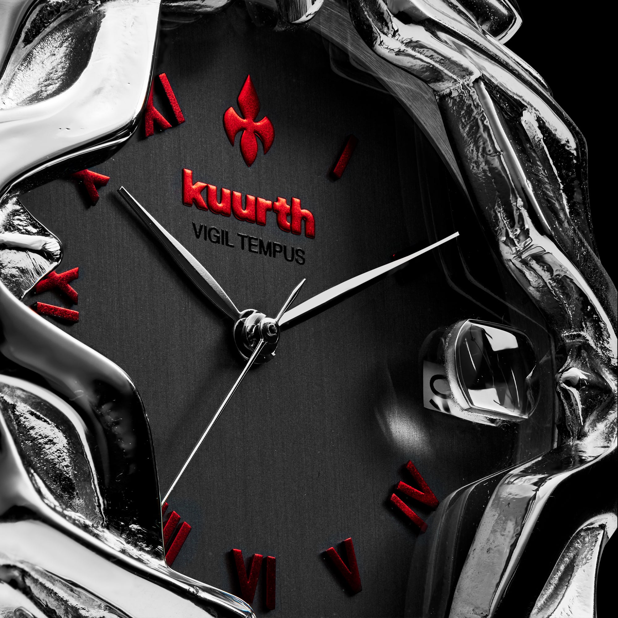 Vigil Tempus - Red & Silver Watch