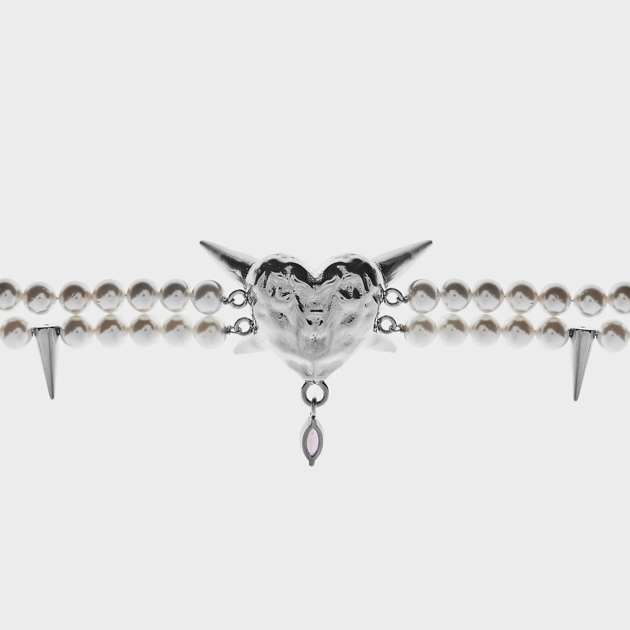 Spiky - Purple Necklace