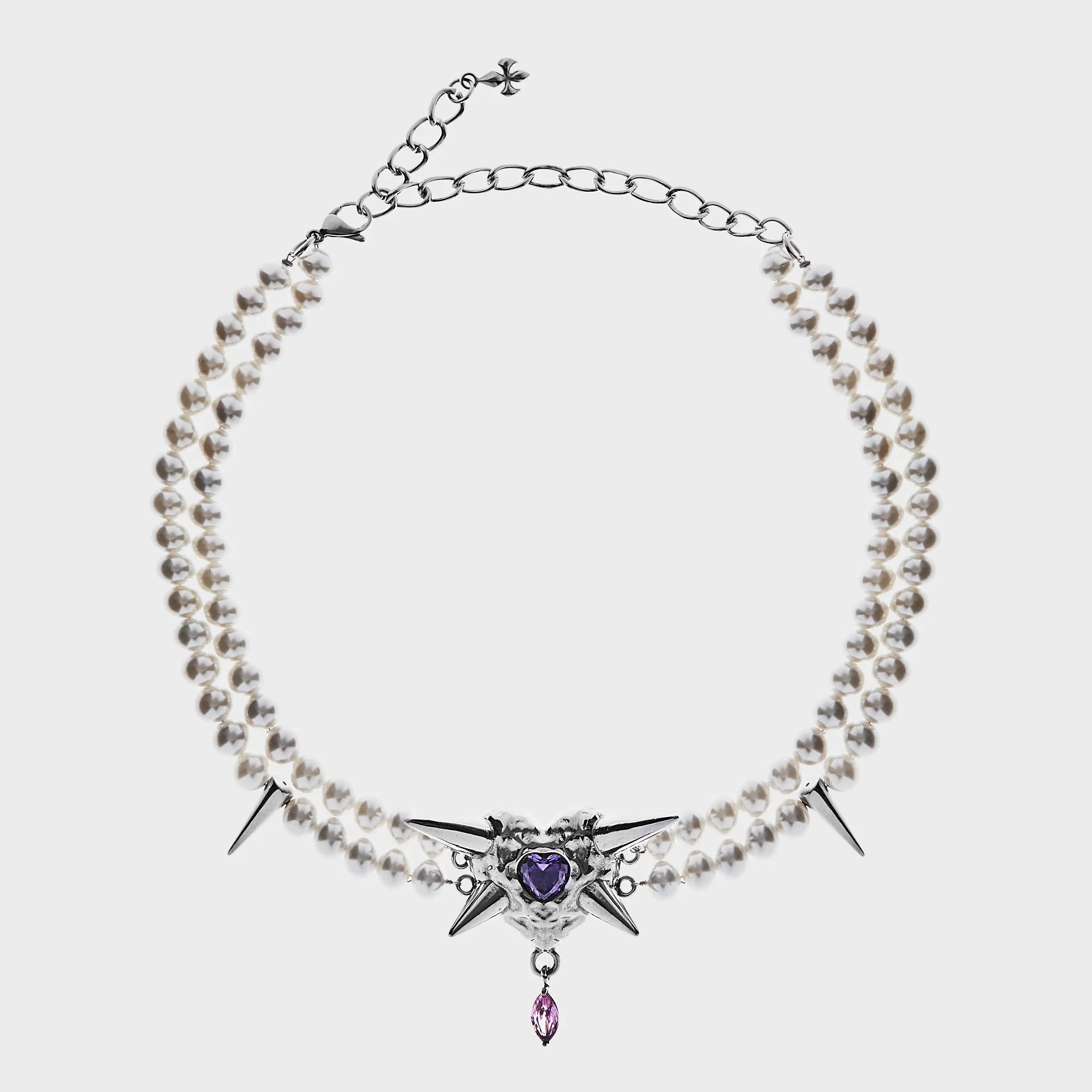Spiky - Purple Necklace