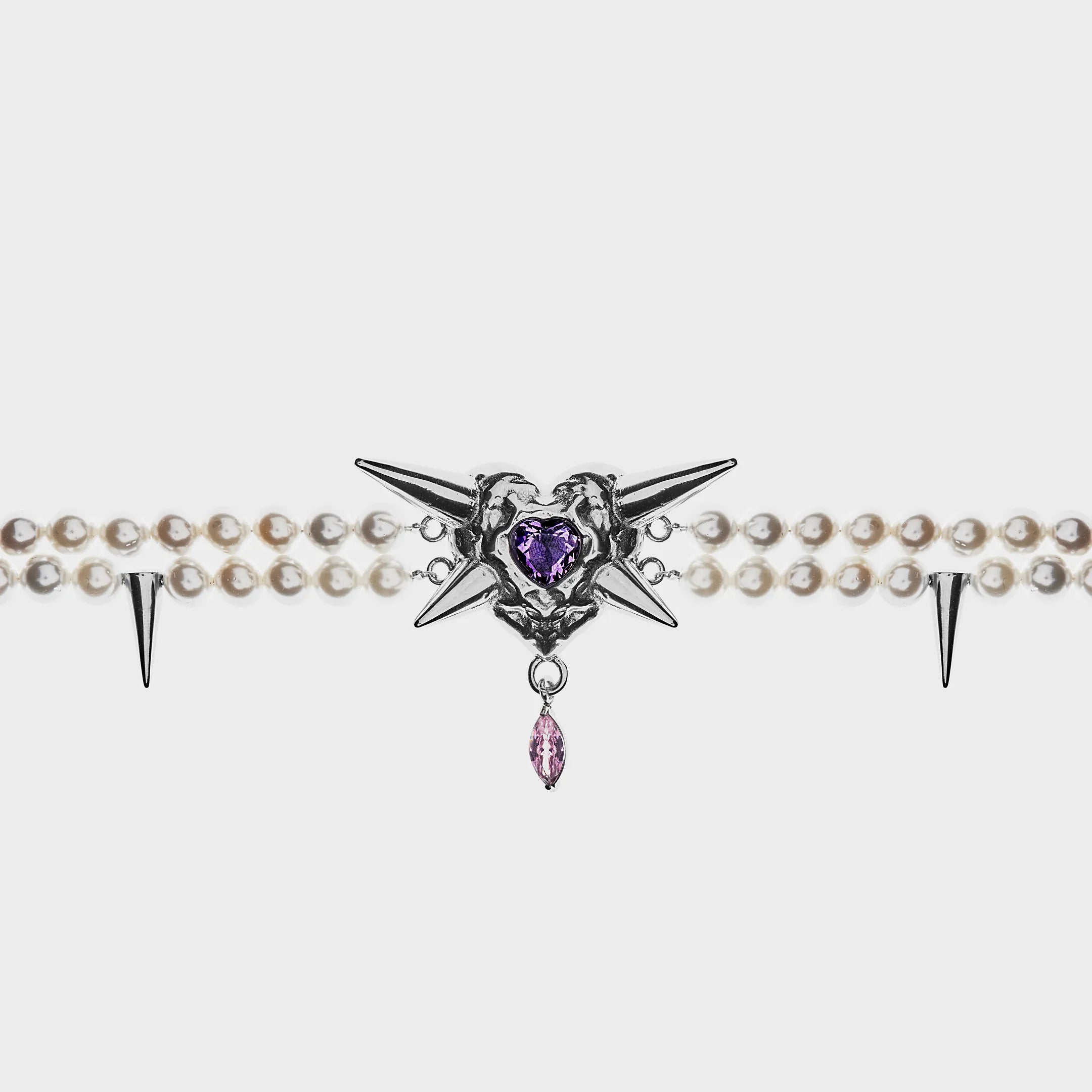Spiky - Purple Necklace