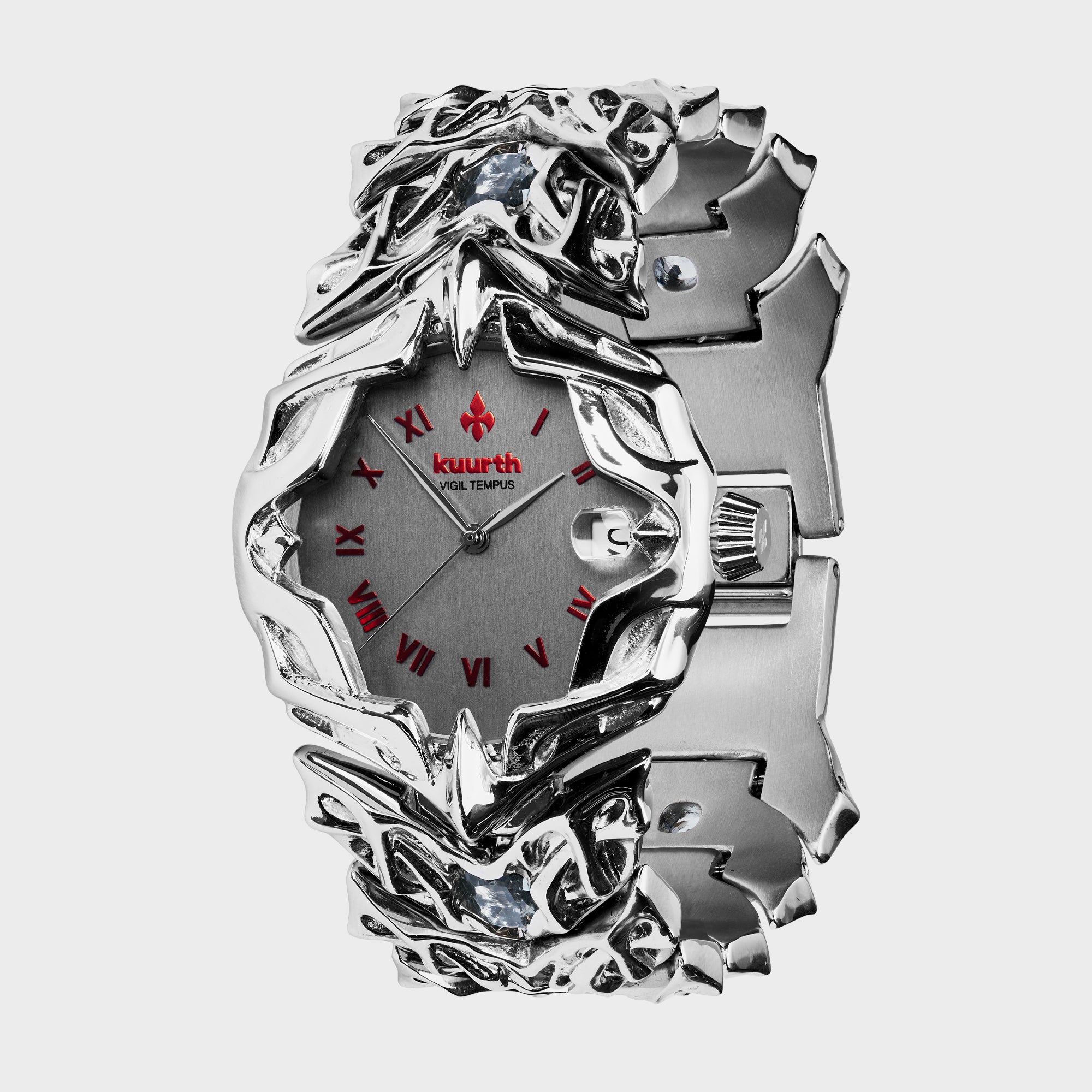 Vigil Tempus - Red & Silver Watch