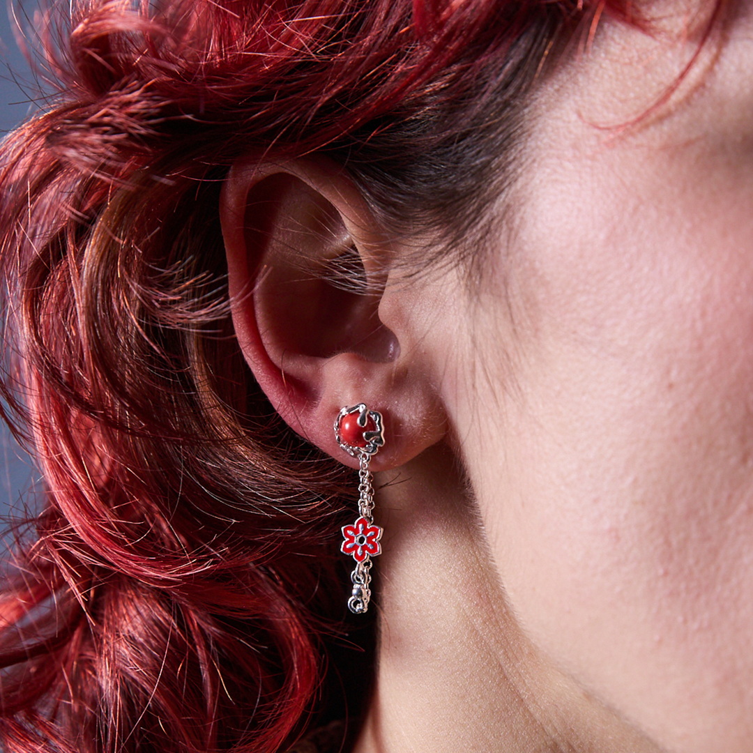 Asakusa - Red Earrings