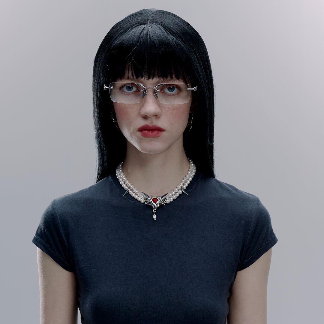 Spiky - Red Necklace