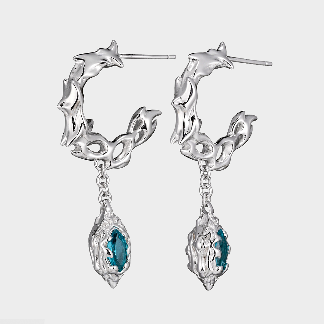 Lacrima Blue - Earrings