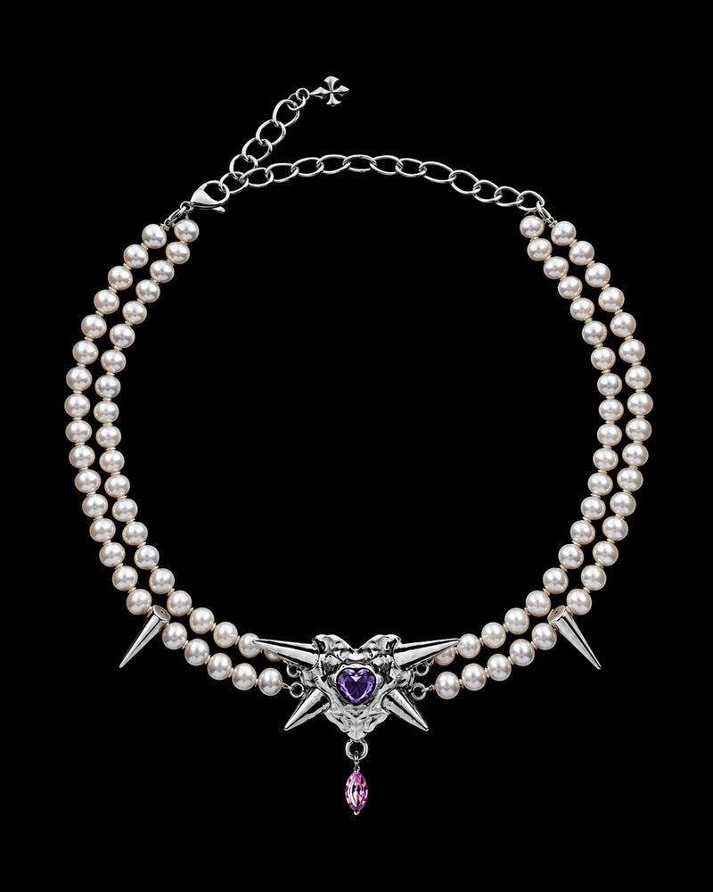 Spiky - Purple Necklace