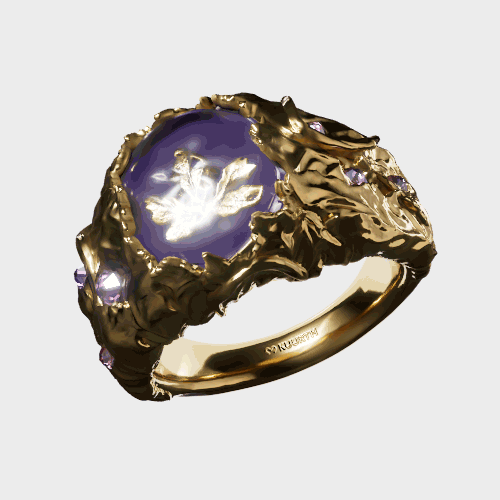 Baco - Purple Gold Ring