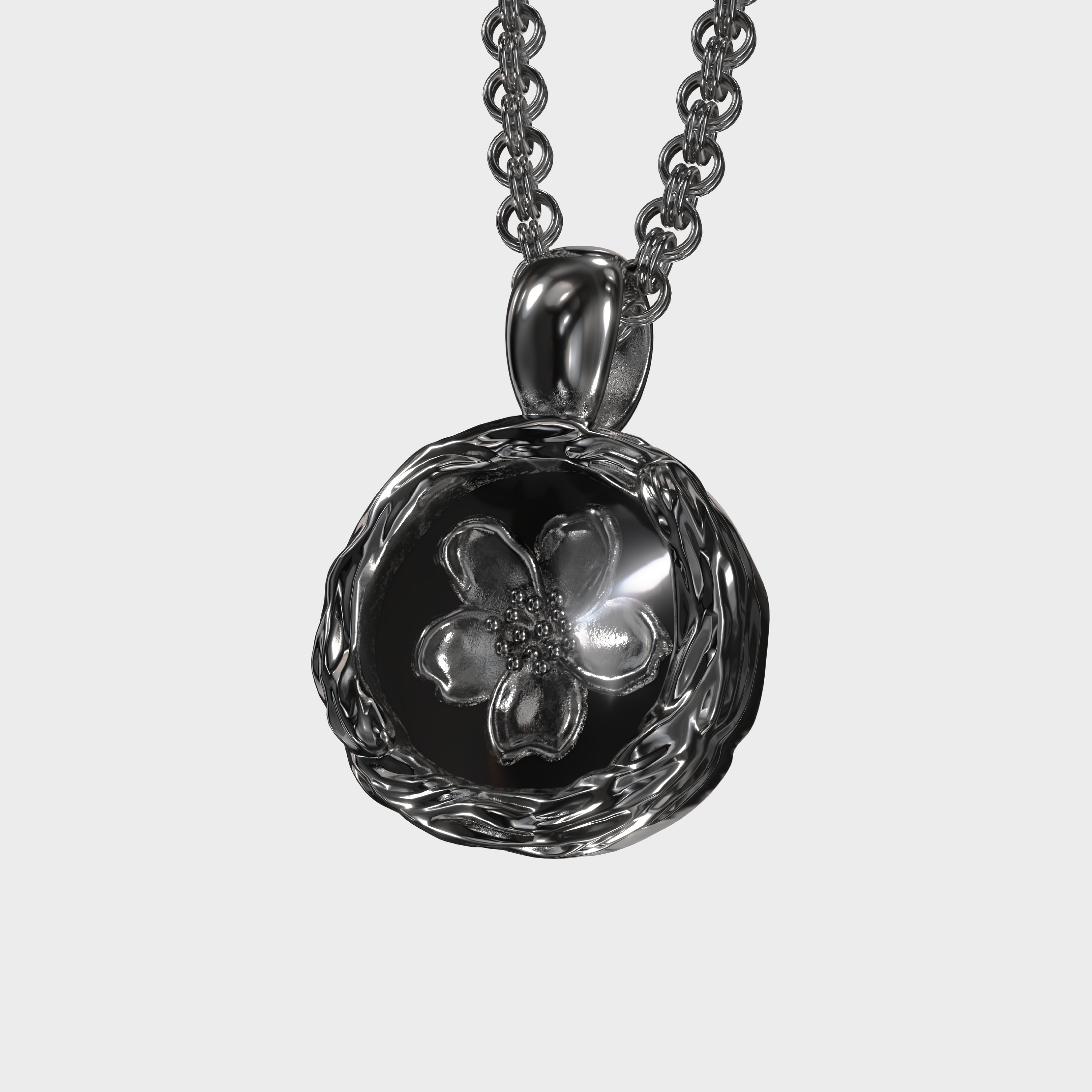 Sakura - Black Necklace