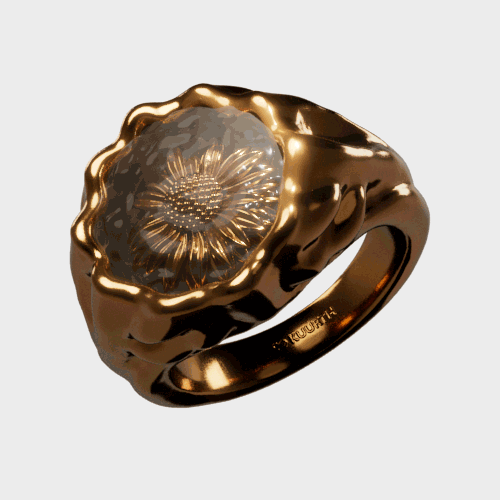 Sunflower - Gold Ring
