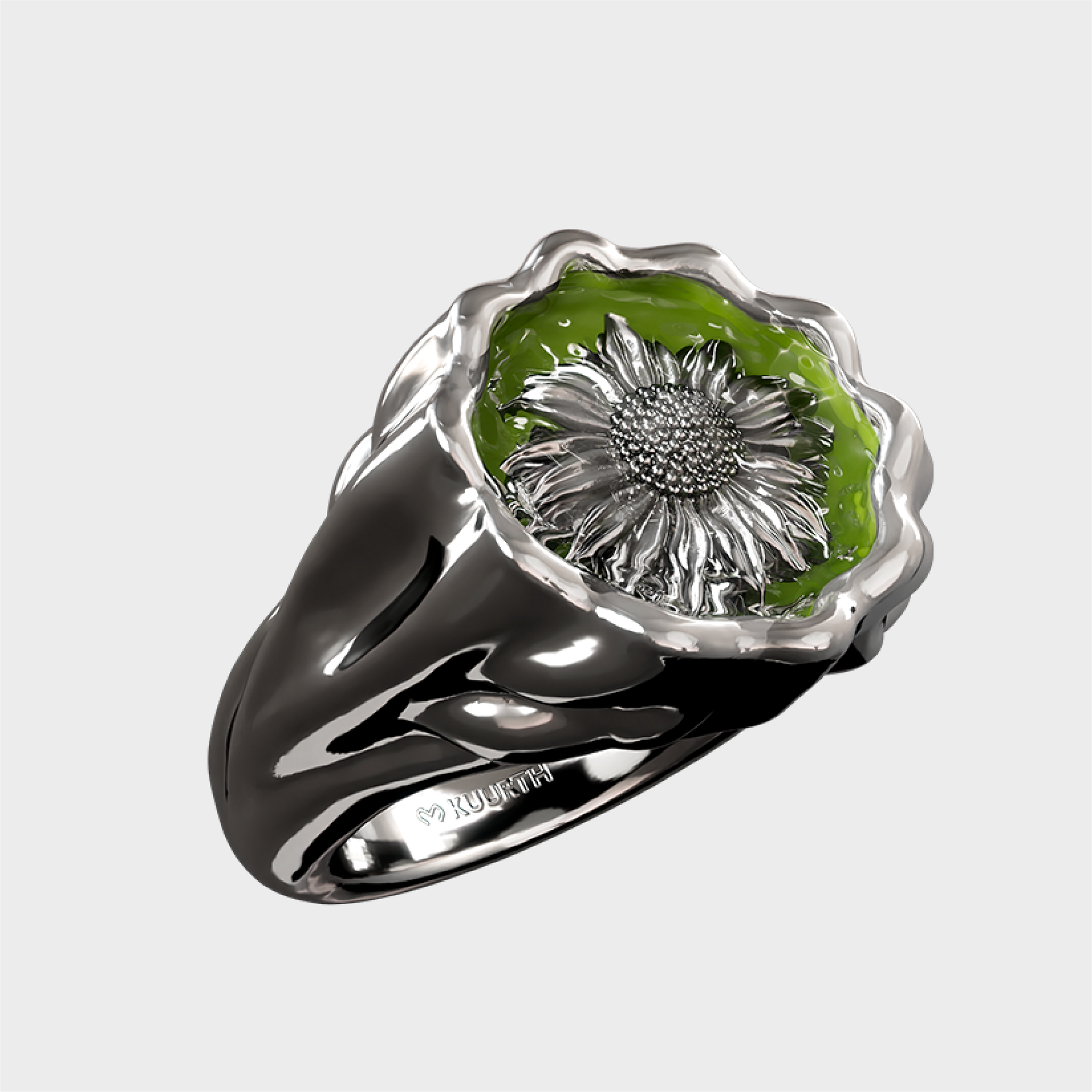 Sunflower - Green Ring
