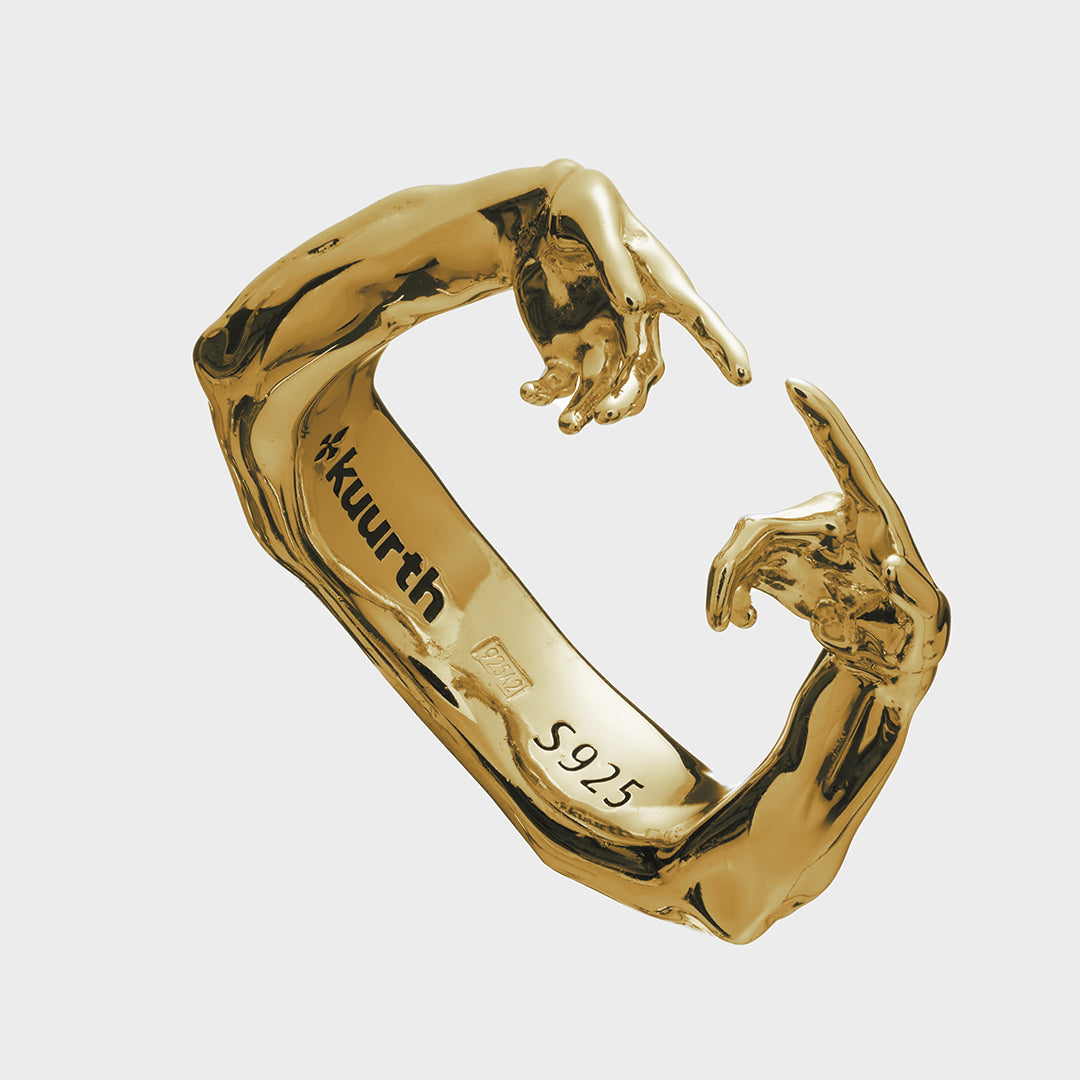 The creation of Adam - Gold Ring V2 – KUURTH