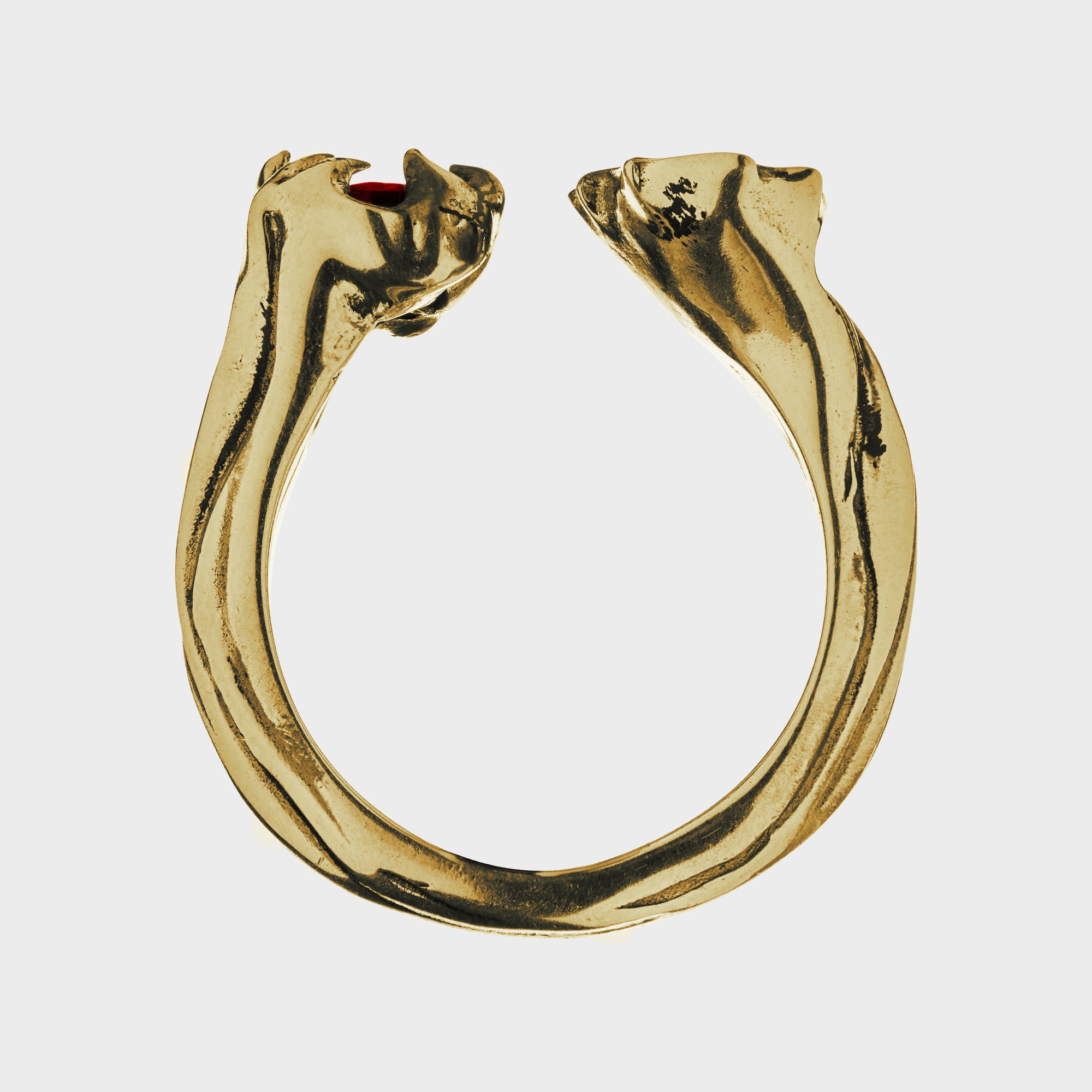 Heart - Gold Red Ring