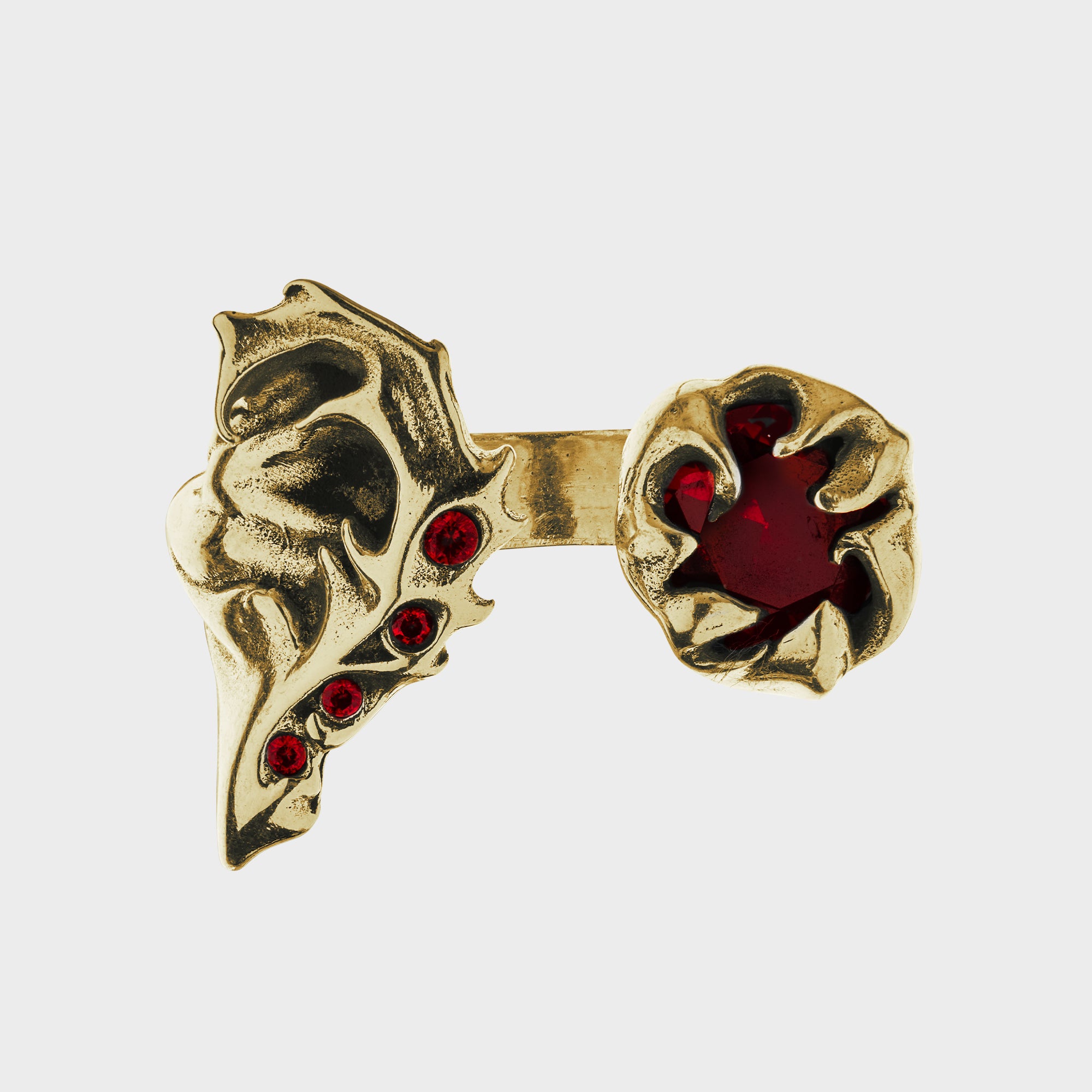 Heart - Gold Red Ring