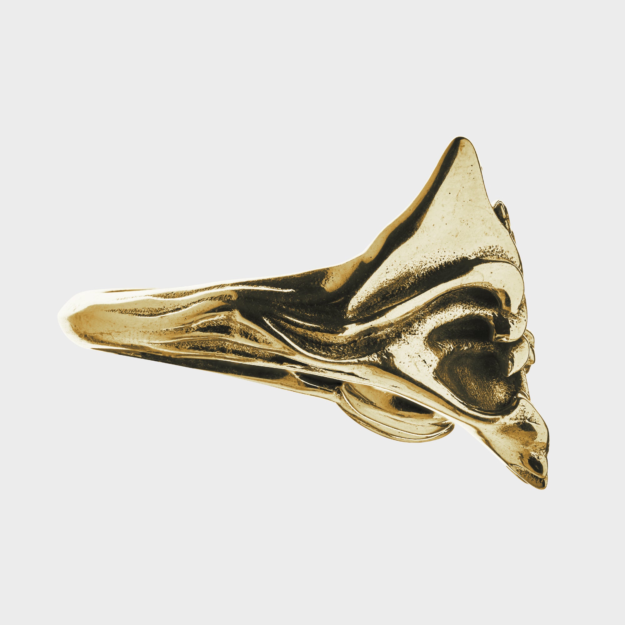 Heart - Gold White Ring