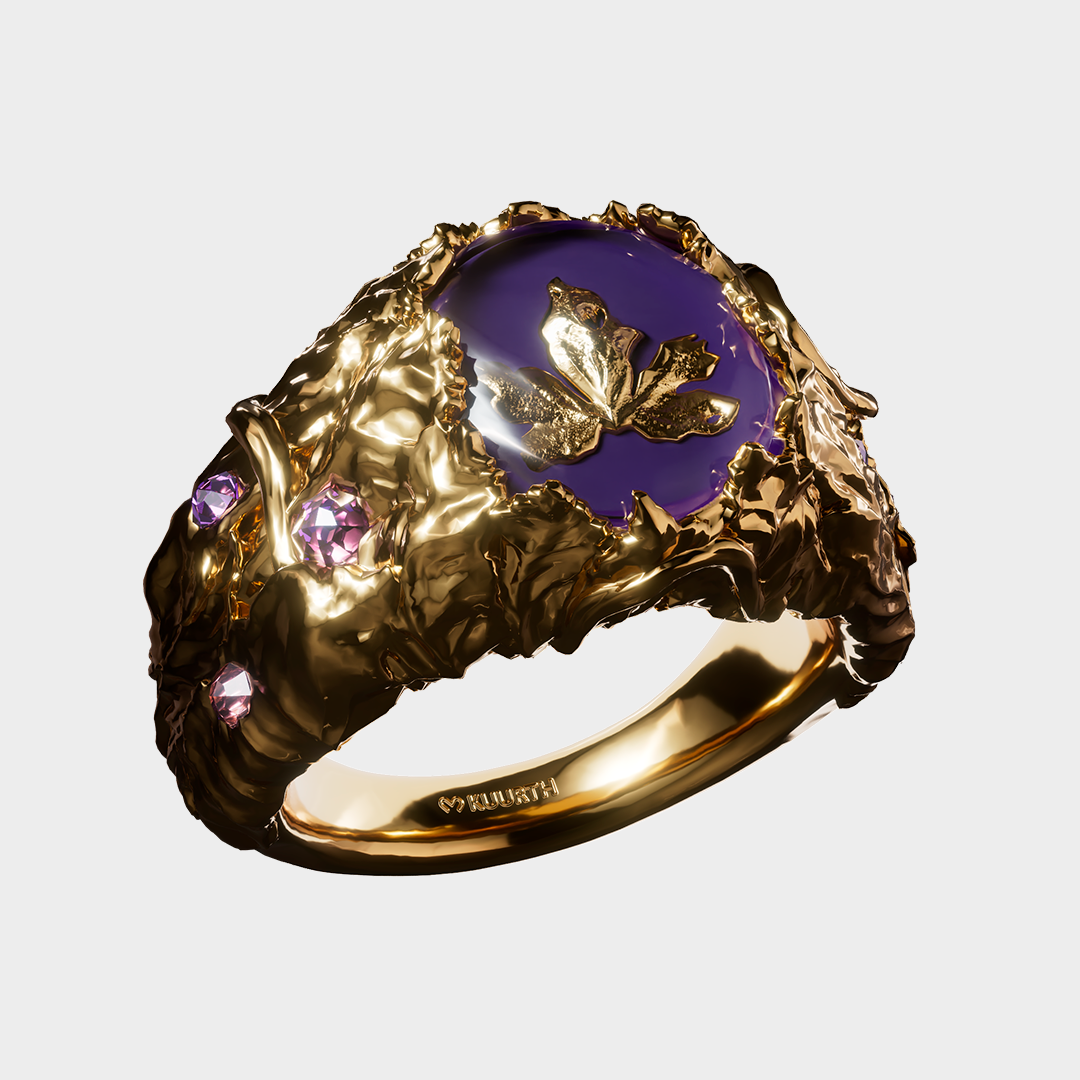 Baco Purple Gold Ring KUURTH