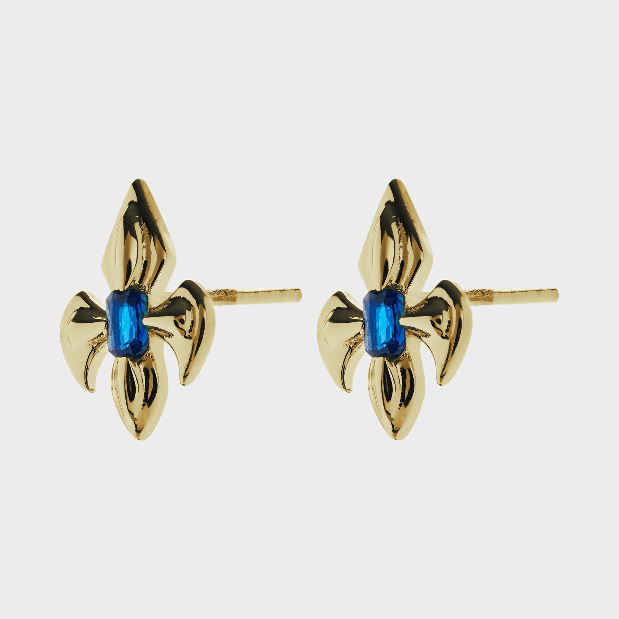 Emblem - Gold B Earrings