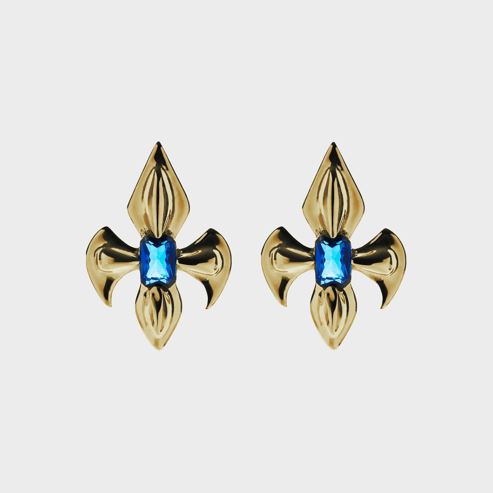 Emblem - Gold B Earrings