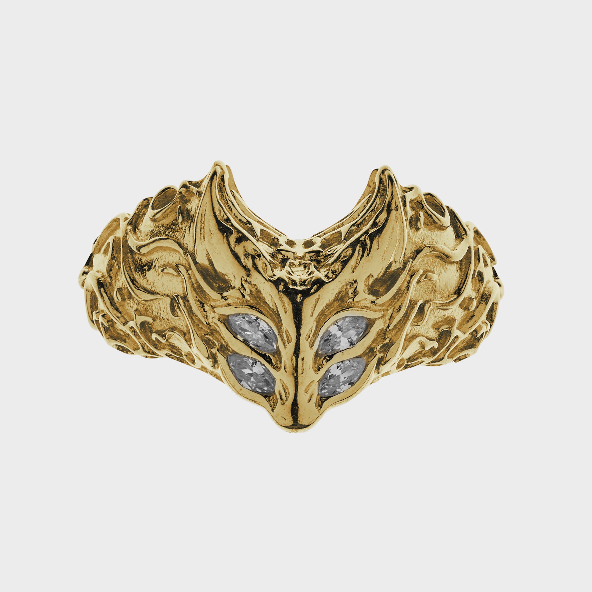 Kitsune - Gold W Ring