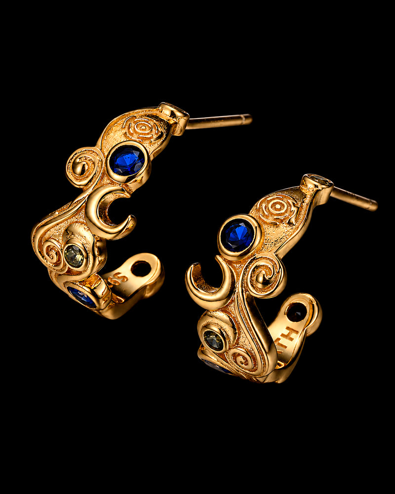 Starry Night - Gold Earrings