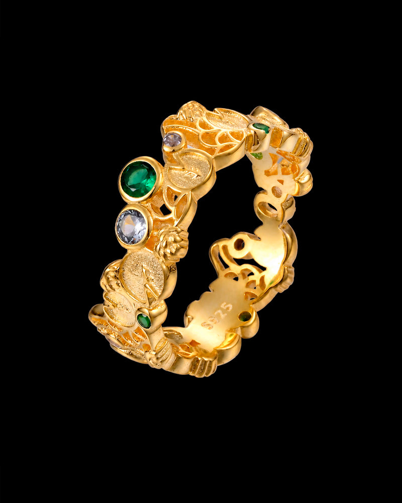 Water Lilies - Gold Ring