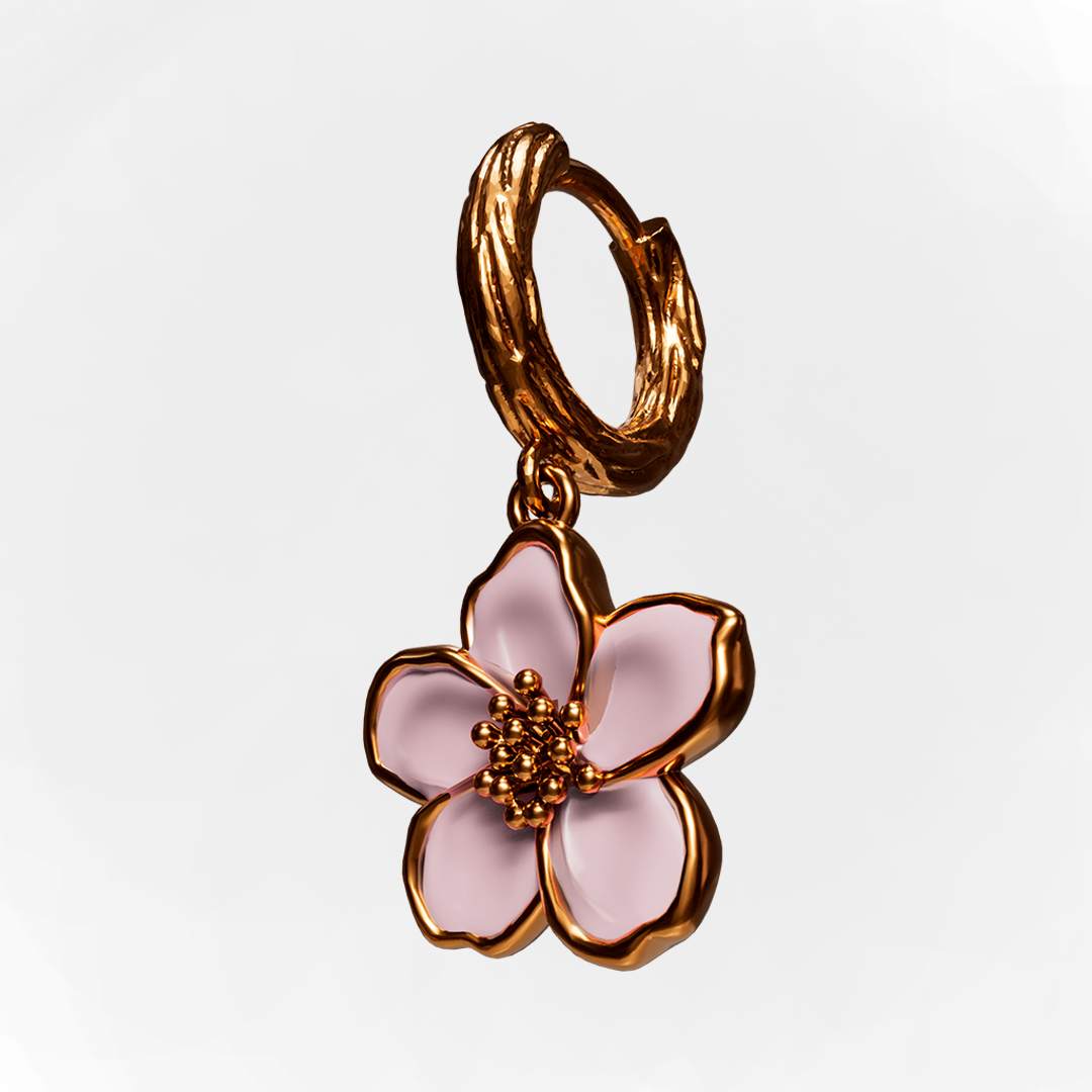 Sakura - Gold Earrings