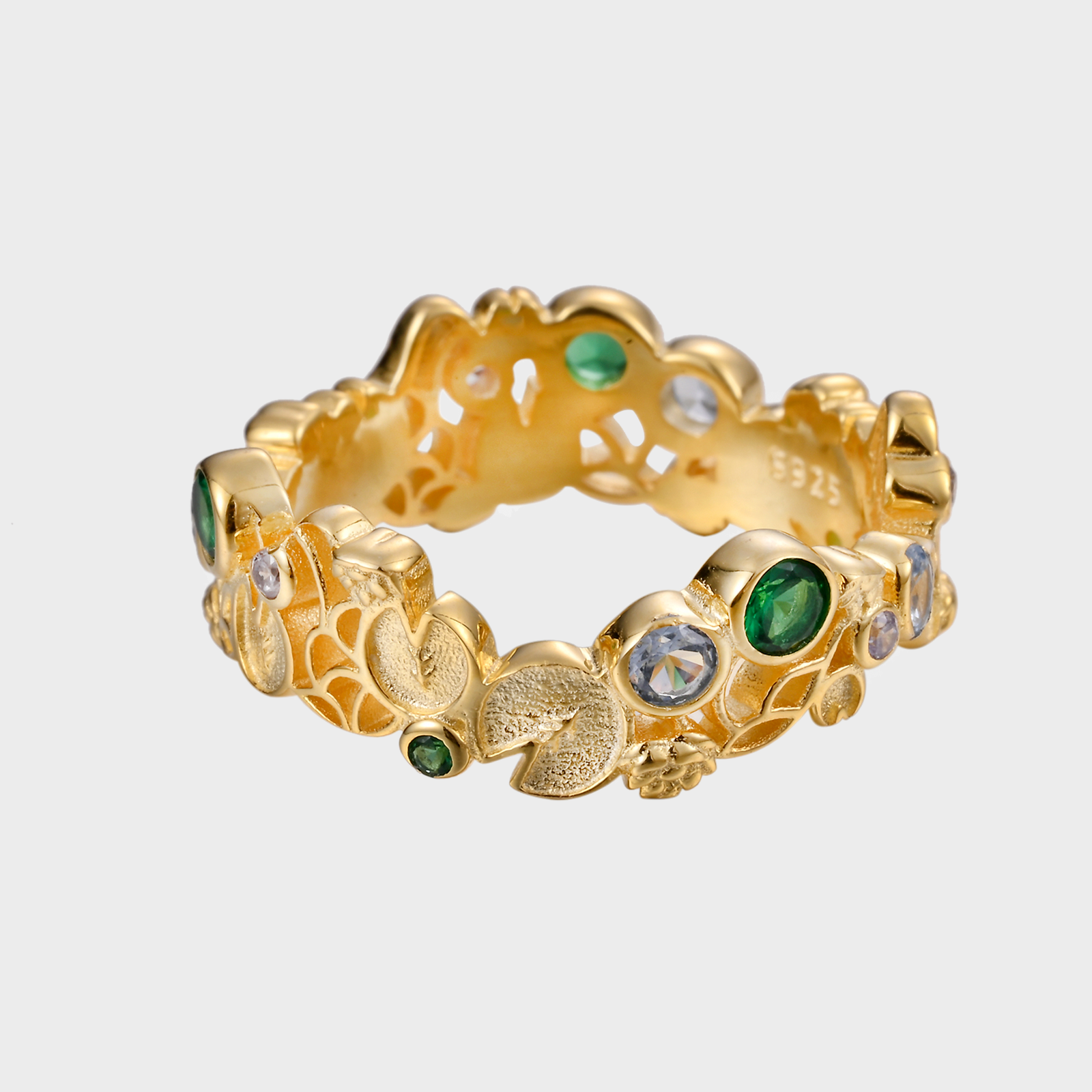 Water Lilies - Gold Ring