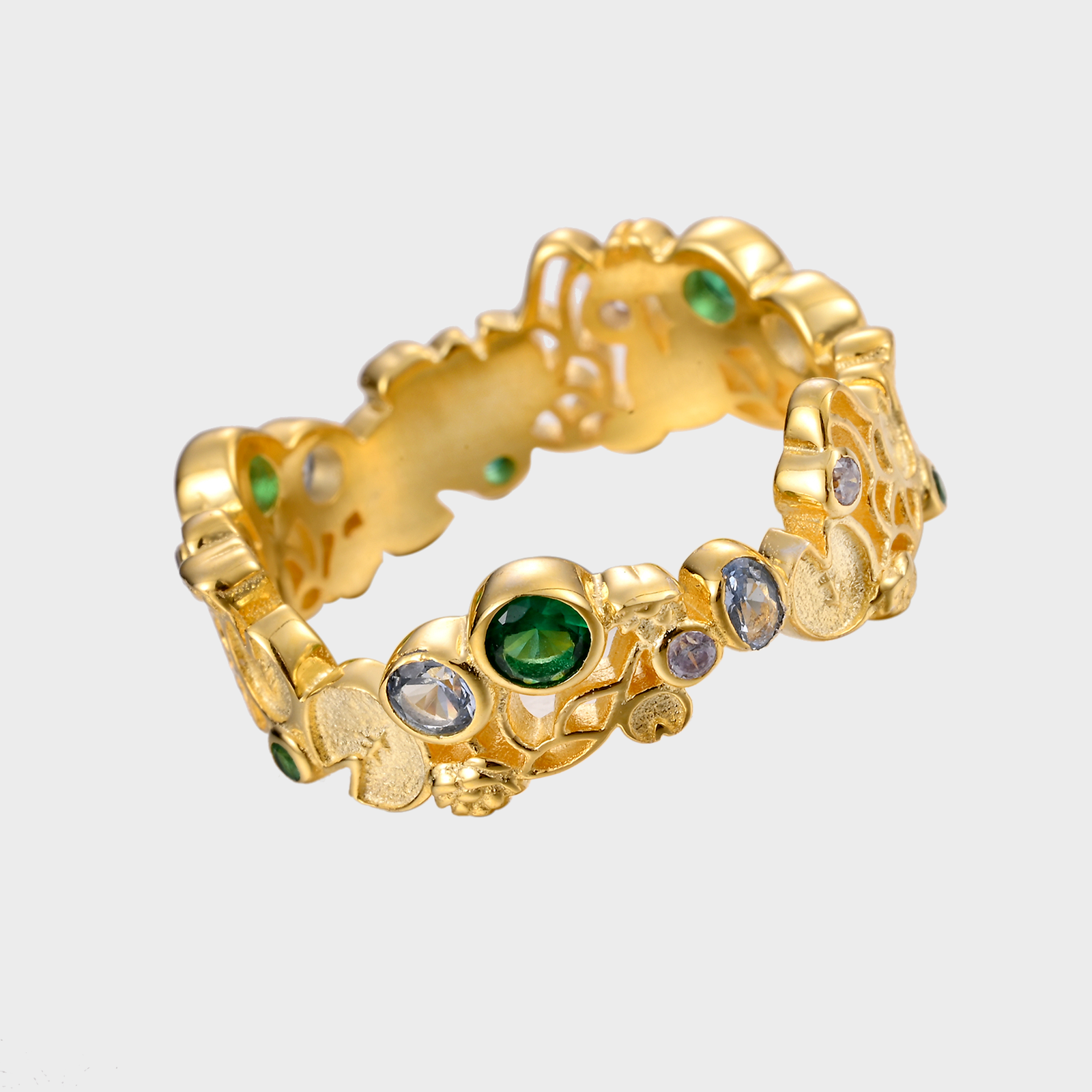 Water Lilies - Gold Ring