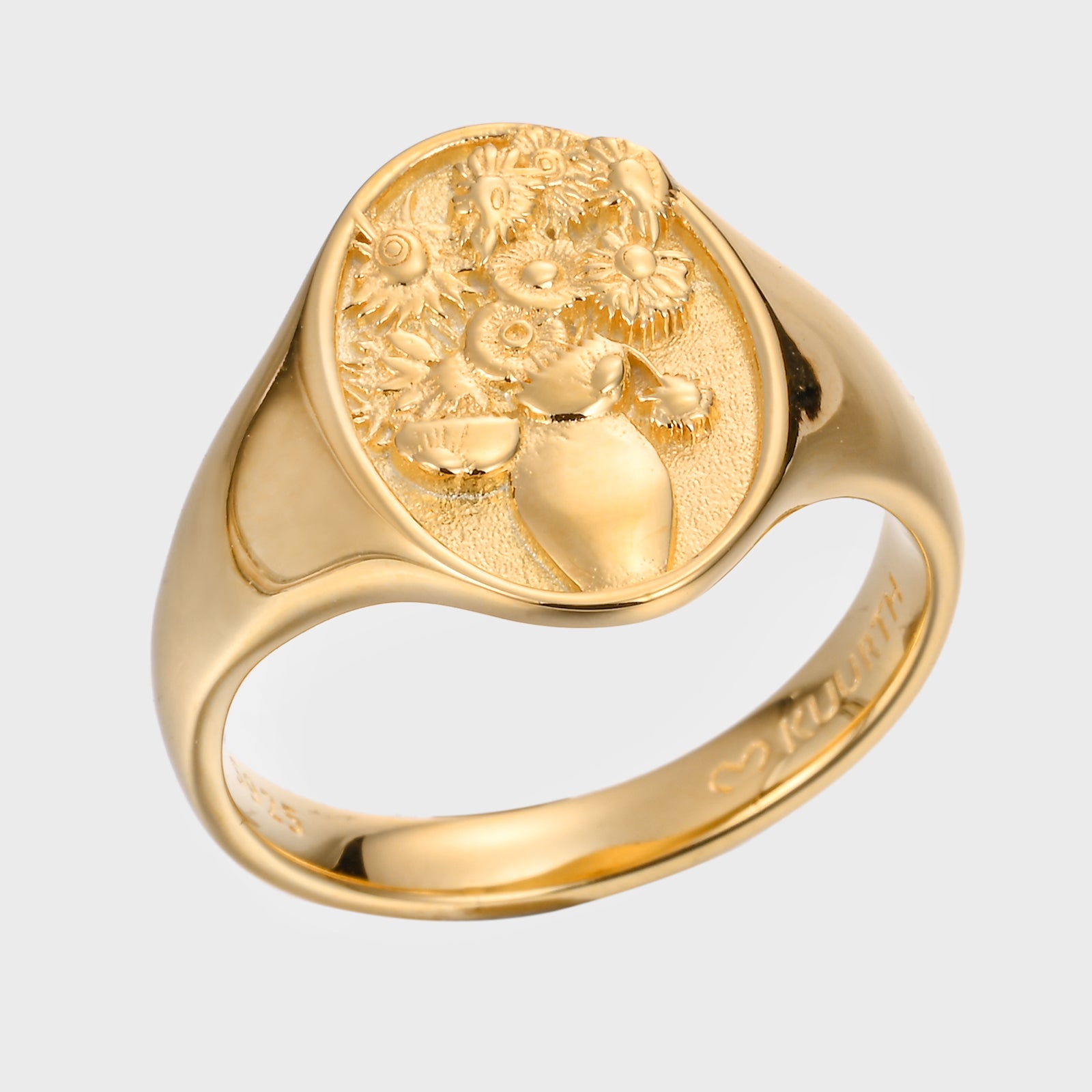 The Arles Sunflowers - Gold Seal Ring V2