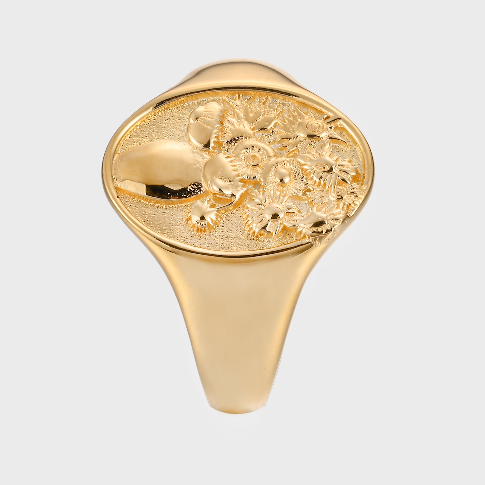 The Arles Sunflowers Gold Seal Ring V2 KUURTH