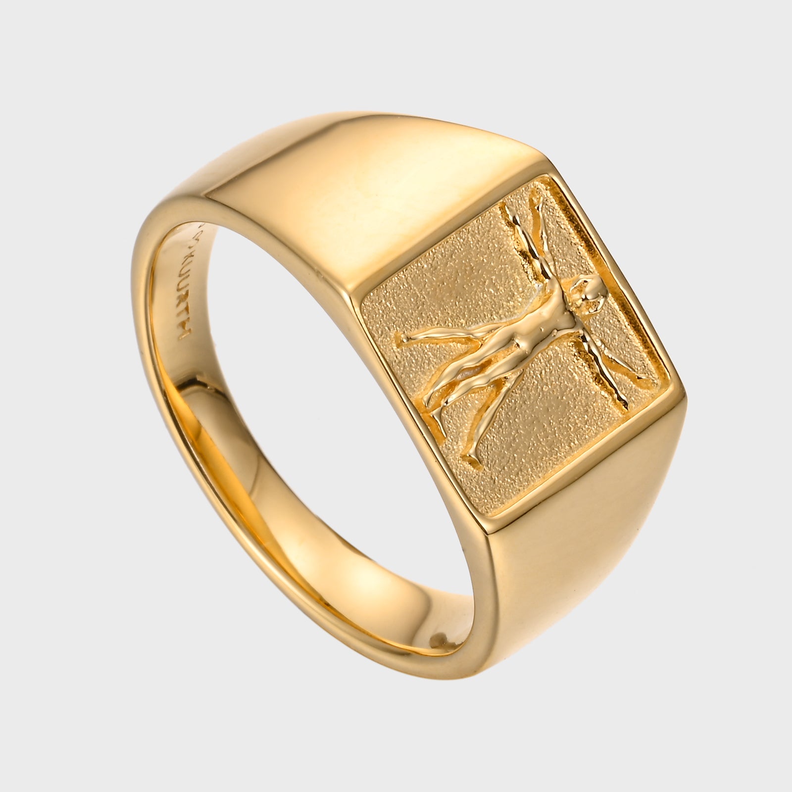 Vitruvian Man - Gold Ring V2