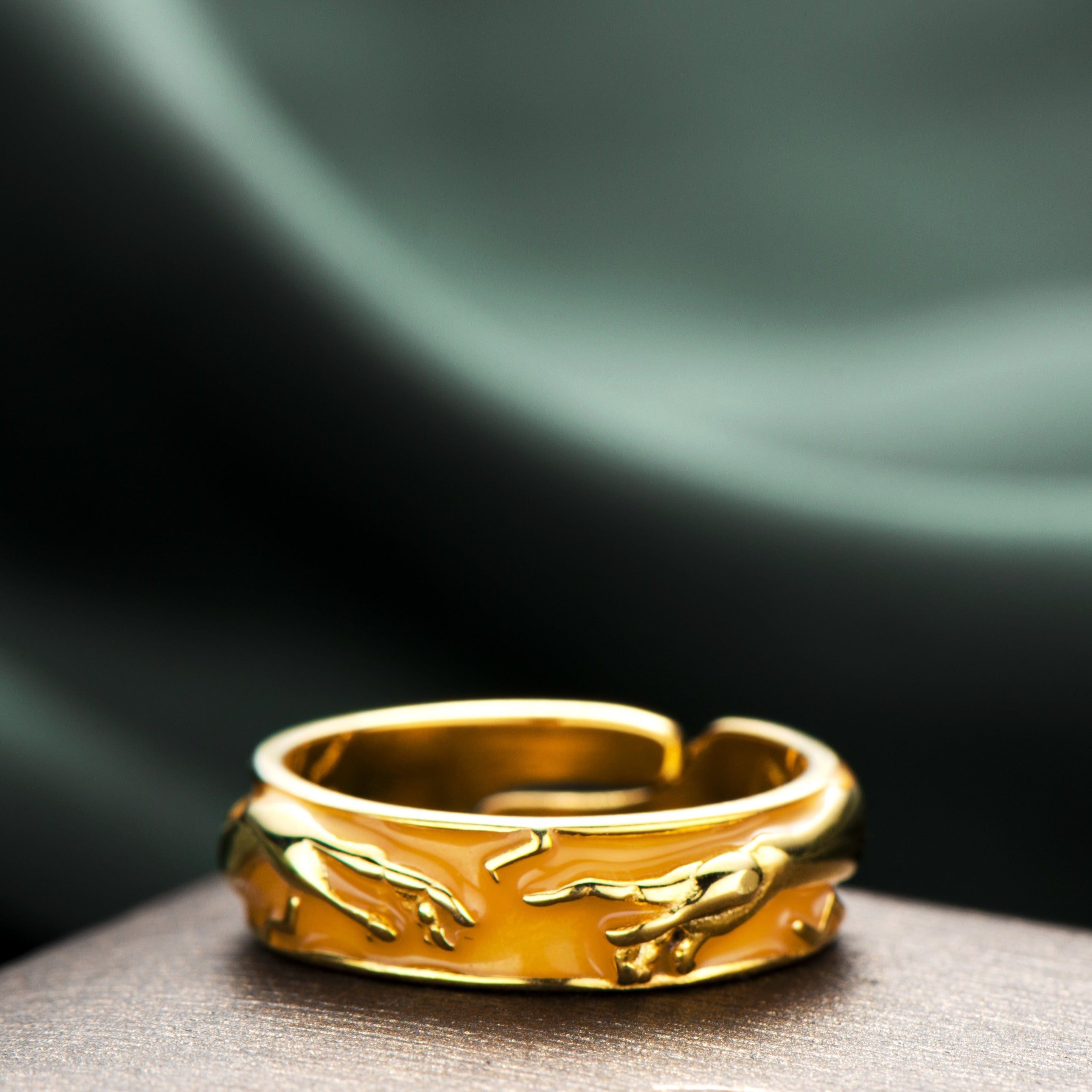 The creation of Adam - Ring Gold – KUURTH
