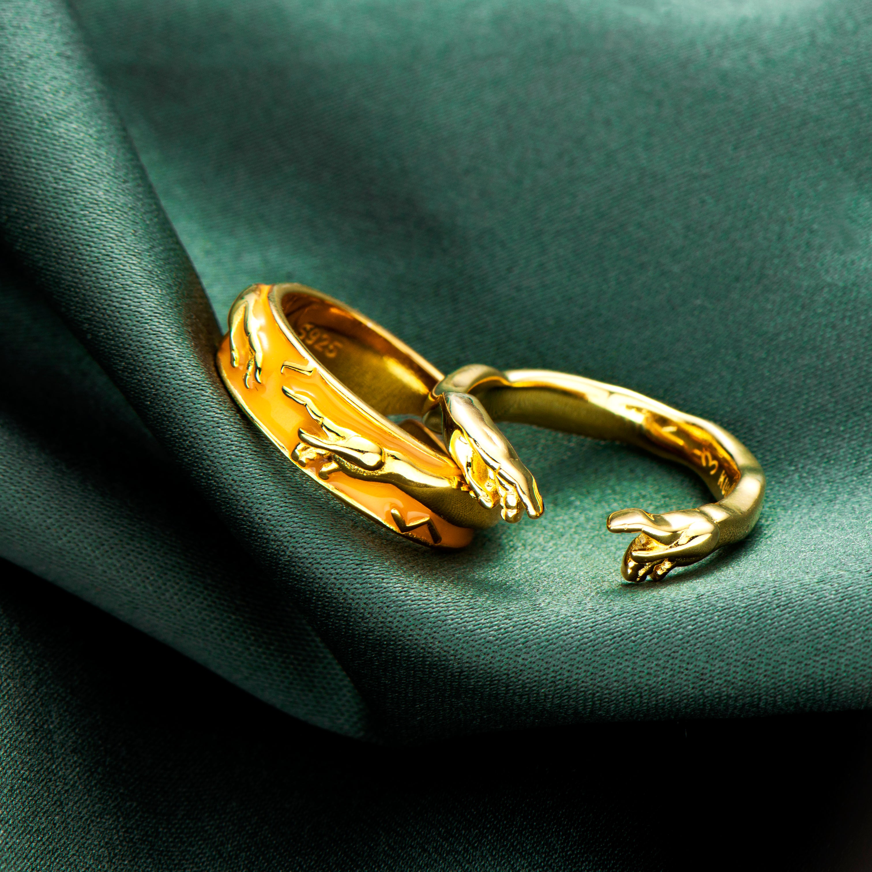 The creation of Adam - Ring Gold – KUURTH